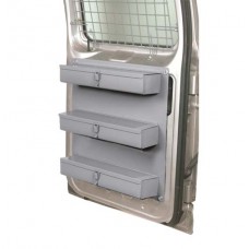 Van Door Storage - 3 Lockable Trays, 9 Dividers